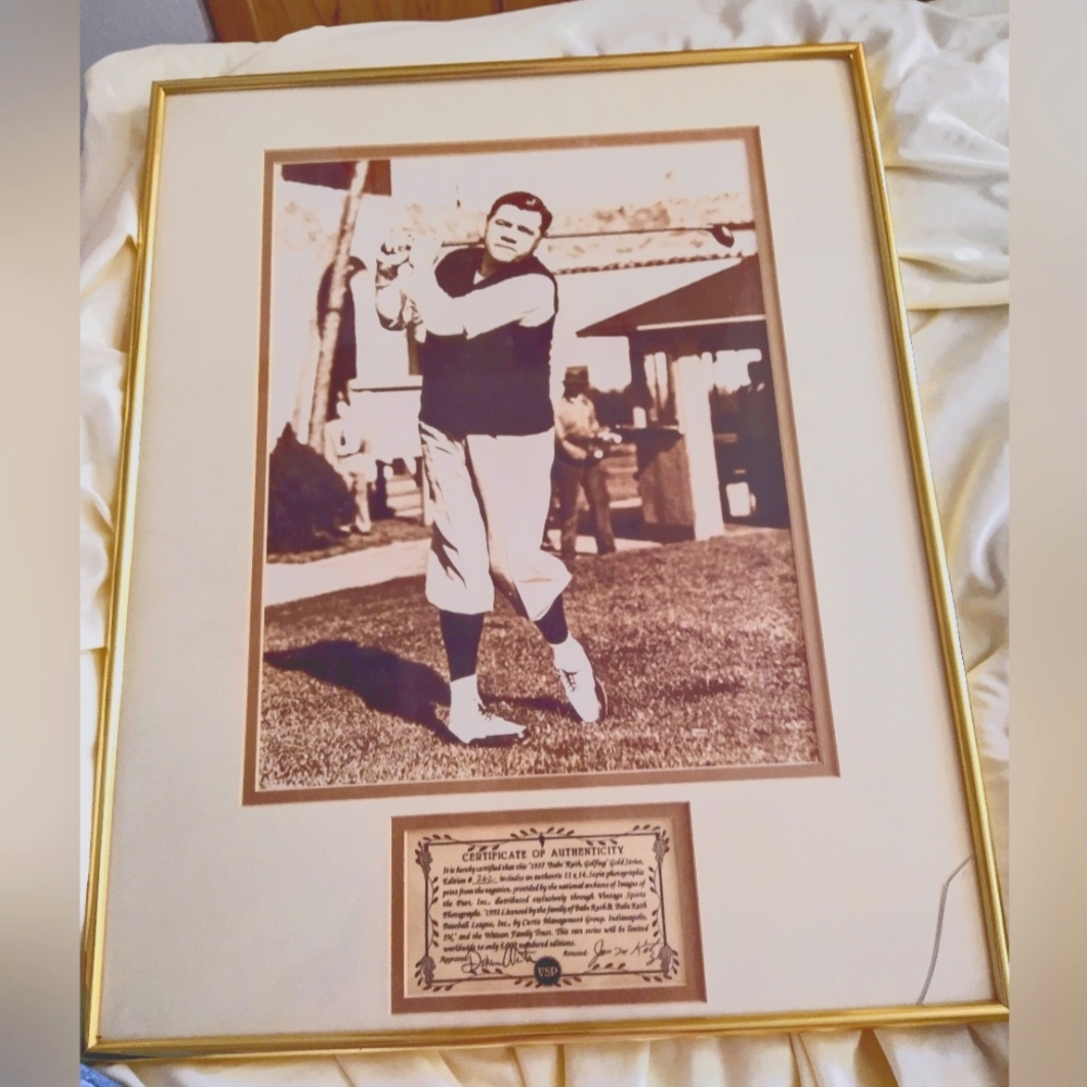 Babe Ruth 11x14 Sepia print #262/5000